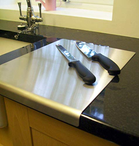 Stainless Steel Worktop Saver Chopping, Glass Countertop Saver