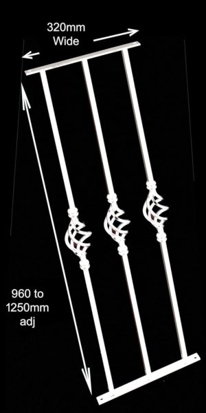 Adjustable Decorative Window Security Bars Triple - Image 9