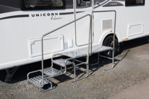 4 Tier Treadplate Caravan Step and Platform